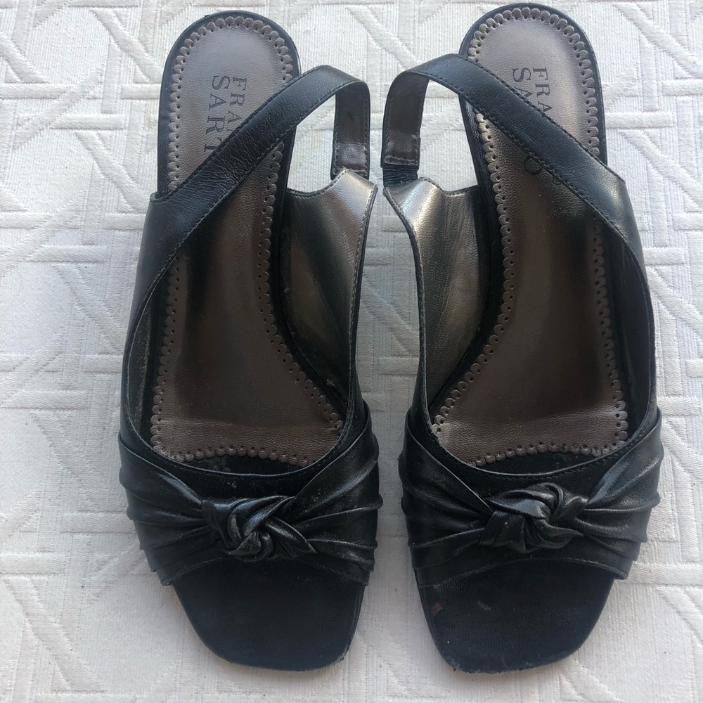 Franco Sarto open toe sling backs